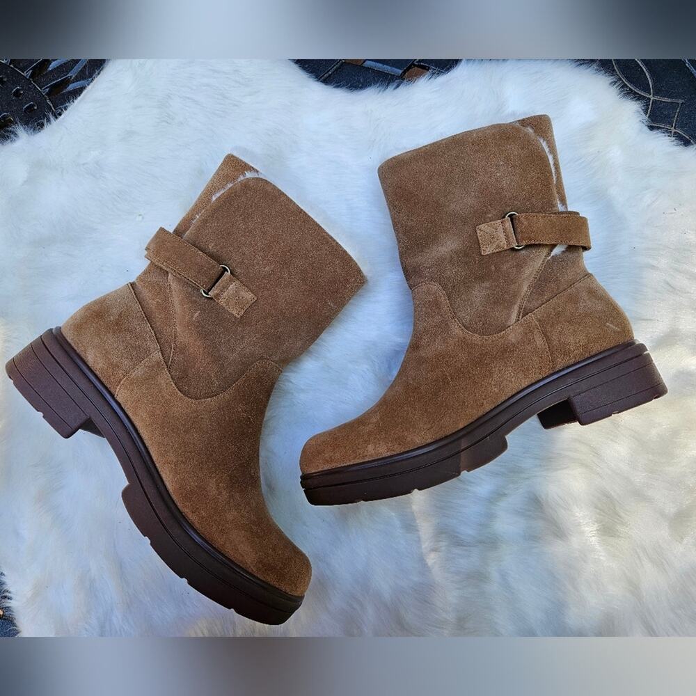 Abeo Vista Tall Suede Boots Women's Size 9.5 Tan